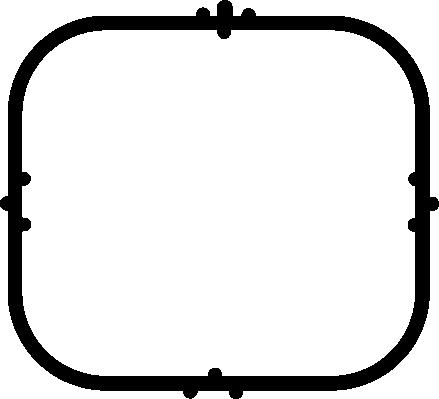 Прокладка впускного коллектора MB OM 906/909/926/906LA/926LA