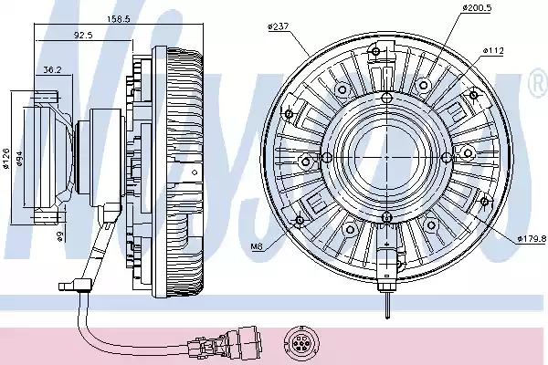 Гидромуфта RVI Magnum/Premium