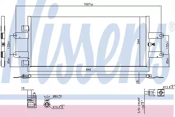Радиатор кондиционера Scania