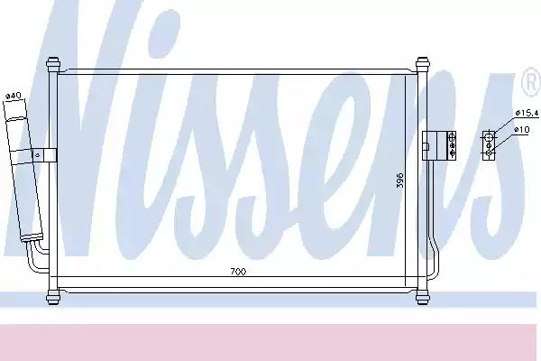 Радиатор кондиционера CHEVROLET TRAILBLAZER