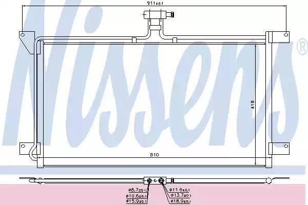 Радиатор кондиционера Scania