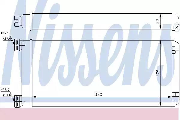 Радиатор отопителя 370*190*43 DAF 65/75/85CF CF65/75/85 XF95/105