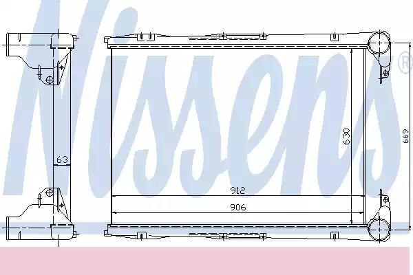 интеркуллер! алюминий/алюминий 630x906x63\ RVI Premium/Kerax 96<-->00