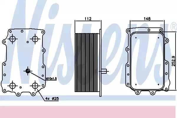 Маслоохладитель двигателя DAF CF85IV/XF105