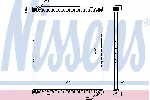 радиатор системы охлаждения MAN Lions coach