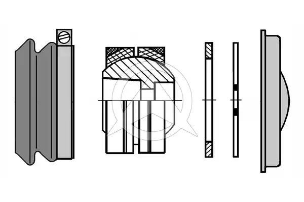 РМК реакт.шт.V-обр  (центр) d65/72x46 \Iveco 190E24/27/30. 400E34/E30