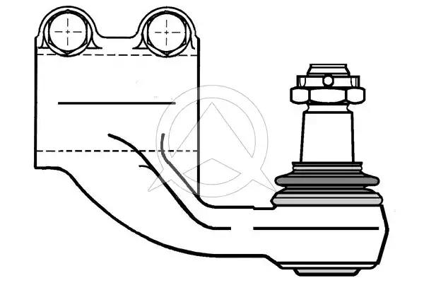 наконечник рулевой тяги поперечной левый М24х1,5/М46х1,5