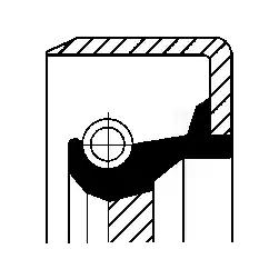 Сальник насоса ГУР 17x36x6,6