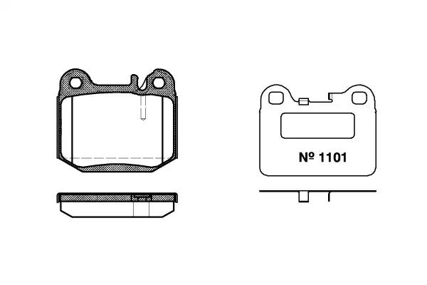 Колодки торм.зад. MERCEDES W163 ML430/ML55AMG
