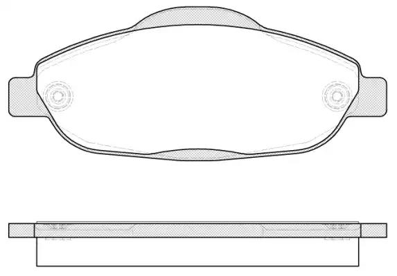 Колодки тормозные дисковые передние Peugeot 308, 3008