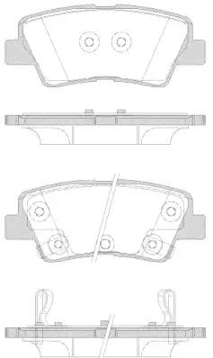 колодки дисковые задние!\ Hyundai Solaris/Accent, Kia Soul all 10>