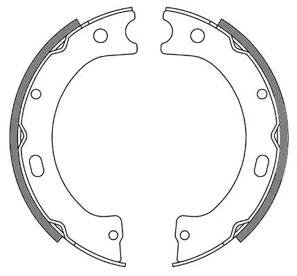 Колодки ручника HYUNDAI ix35/KIA Sportage 01/10->