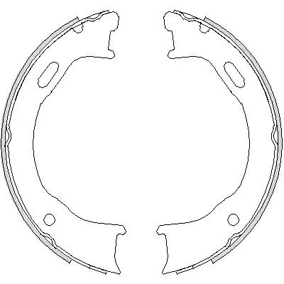 Колодки тормозные барабанные!\ Jeep Cherokee/Wrangler 2.4-4.0i/CRDi