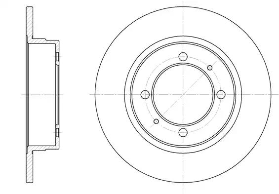 Диск тормозной задний Mitsubishi Gallant