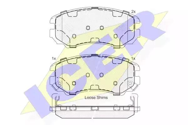 Колодки дисковые Hyundai Elantra перед