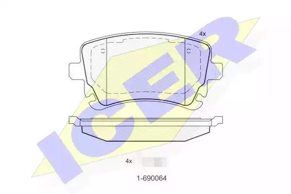 Колодки дисковые задние VAG без датчика