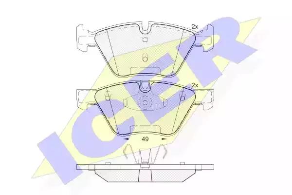 Колодки тормозные передние BMW