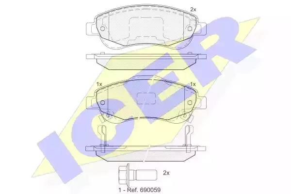 Колодки Honda CR-V передние