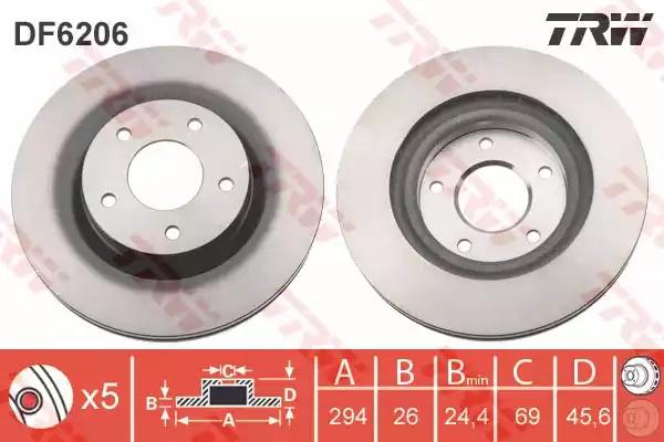 Диск торм перед.вентил JEEP