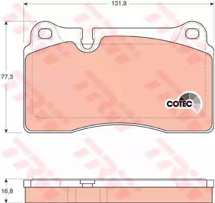 Колодки торм.пер. VW Touareg 3.0 V6 TDi/3.2 i V6/3.6 V6 FSI 05->