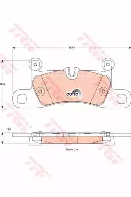 Колодки торм.зад. PORSCHE CAYENNE, VW TOUAREG (7P5)
