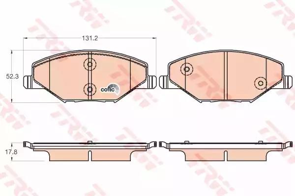 Колодки торм.пер.SKODA Fabia 1.2-1.6 07->/ VW Polo 1.6 10-