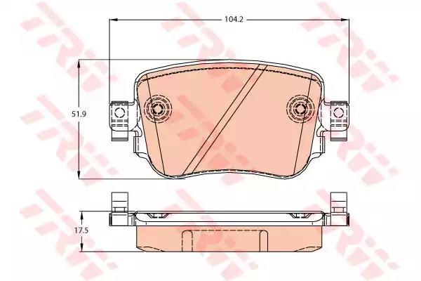 Колодки дисковые Audi Q3 задние
