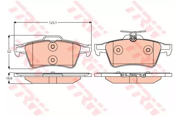 Колодки дисковые Ford Focus задние