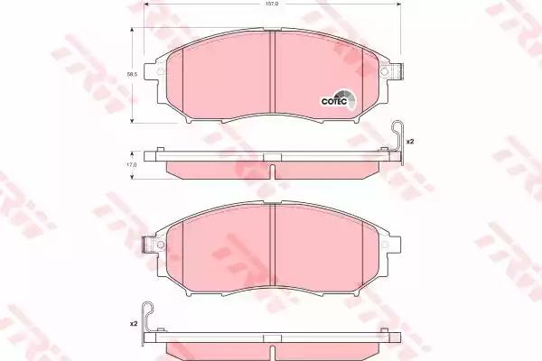 Колодки Nissan Murano передние