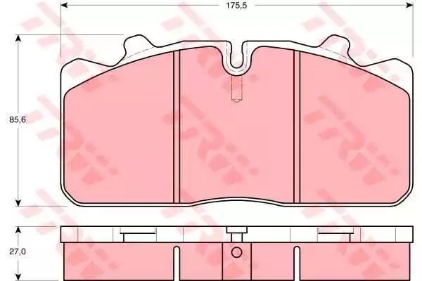 Колодки дисковые 29088 MAN (176x83x26) Wabco