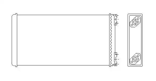 радиатор отопителя!370x189x42\ MAN F90 (86>)