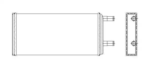 Радиатор отопителя VO F10/12/16