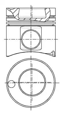 Поршнекомплект, OM441/442/443/444; (x6/x8/x10/x12); d=128мм