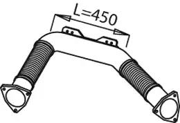 Труба глушителя передняя DAF95