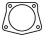 Прокладка фланца выхлопной трубы DAF