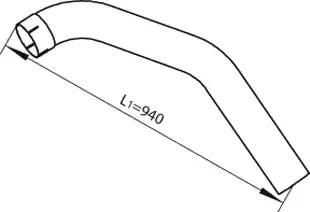 труба глушителя выхлопнаяплечи 450+450 2-изг MAN F2000 18/19/21/23/24/27/28/30/33. 94->
