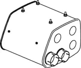 Бочка глушителя MAN F2000
