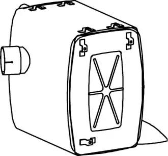 Глушитель основной MB (бочка)