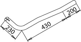 Труба глушителя D=75 MB 1722
