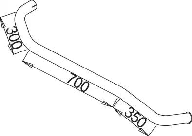 Труба глушителя MB