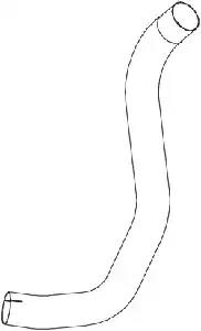 Труба приемная глушителя левая MB