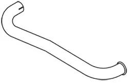 труба глушителя выхлопная 3-изг \MB 814-1517