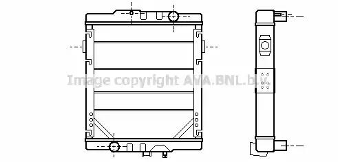 Радиатор RVI Magnum 983x792x57