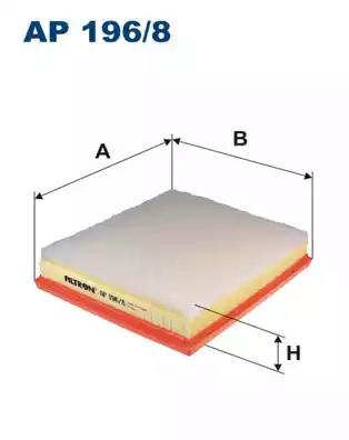 Фильтр воздушный (легковой)  Citroen Berlingo II,C-Elysee, C3 II, C3 Picasso, C4 Cactus, C4 II, C4 P
