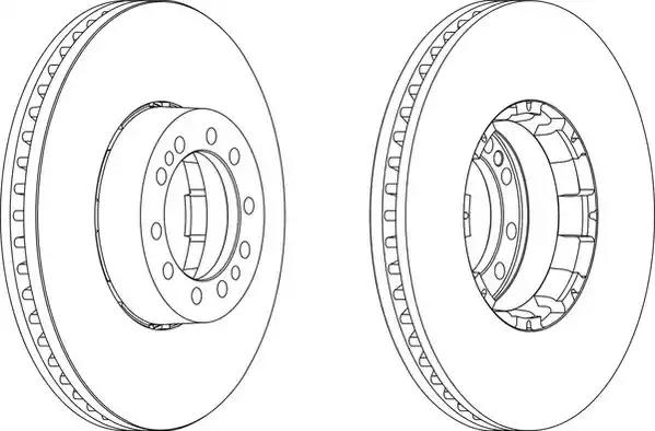 Диск тормозной 434x45x97 RVI