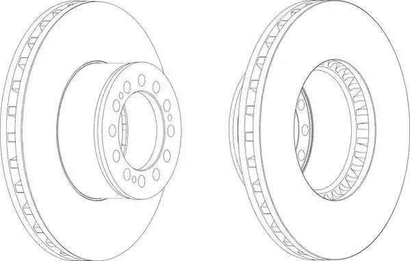 Диск тормозной 432x45x130 MAN