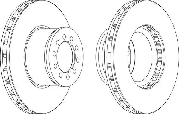Диск тормозной 335x34x102.5 MB Atego