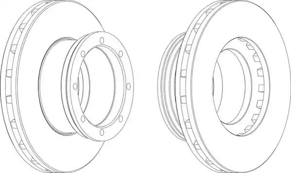 Диск тормозной 377x45x138.5 MB