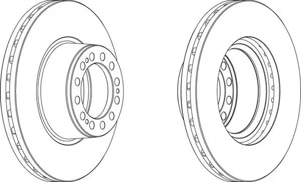 Диск тормозной 430x45x130  SAF