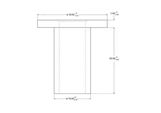 Заклепки 10x20 сталь, трубчатые (100шт, прямая)